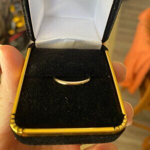 1.5mm gold ring/ wedding band size 6.75